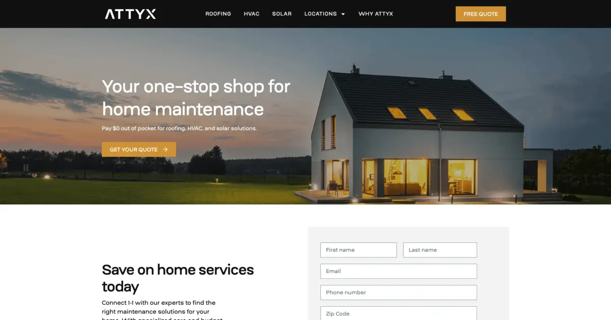 Home's New Roof lit up at night with lights on inside. The roof has 3 skylights.